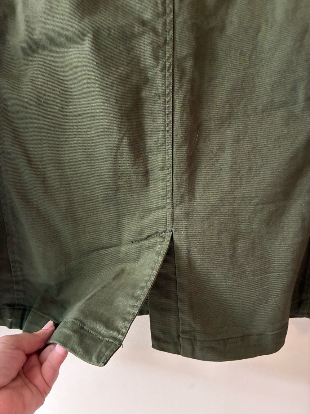 BearPaw Olive Utility Jacket with Button Front - Picture 6 of 8